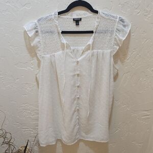 Torrid Ivory Textured Blouse